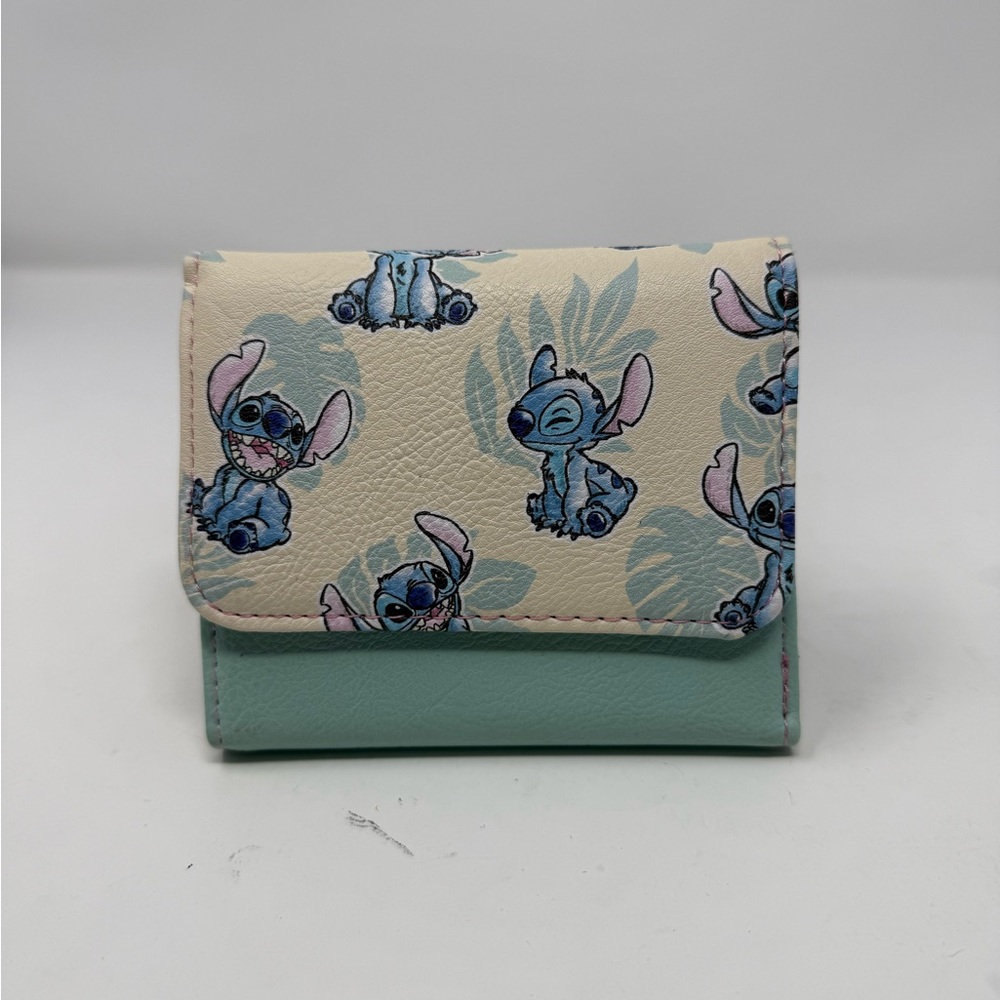 Loungefly Disney Lilo & Stitch Tropical Leaves Mini Wallet